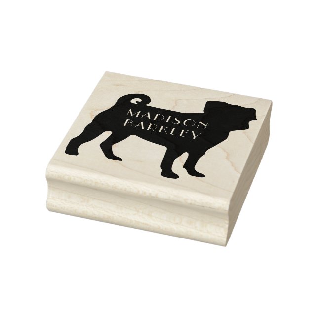 Carimbo De Borracha Pug Dog Puppy (Carimbo)