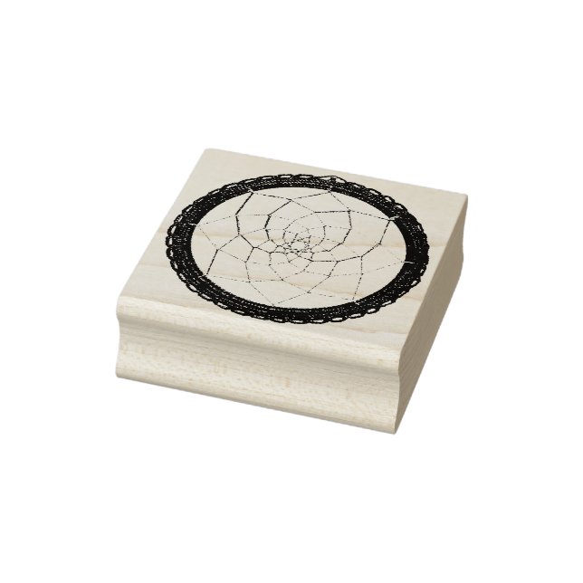 Carimbo De Borracha Púrpura Espiritual - Catador de Sonhos Nativo Amer (Carimbo)