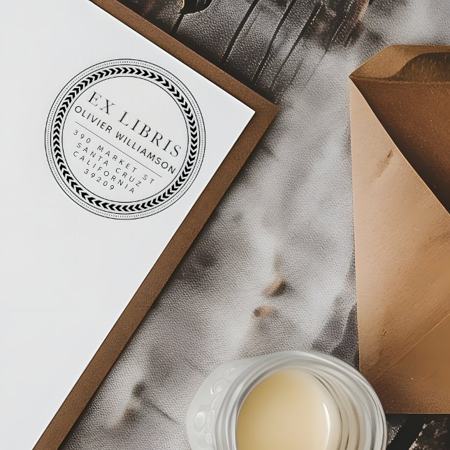 Carimbo De Borracha Quadro Masculino Clássico Ex Libris Bookplate (Criador carregado)