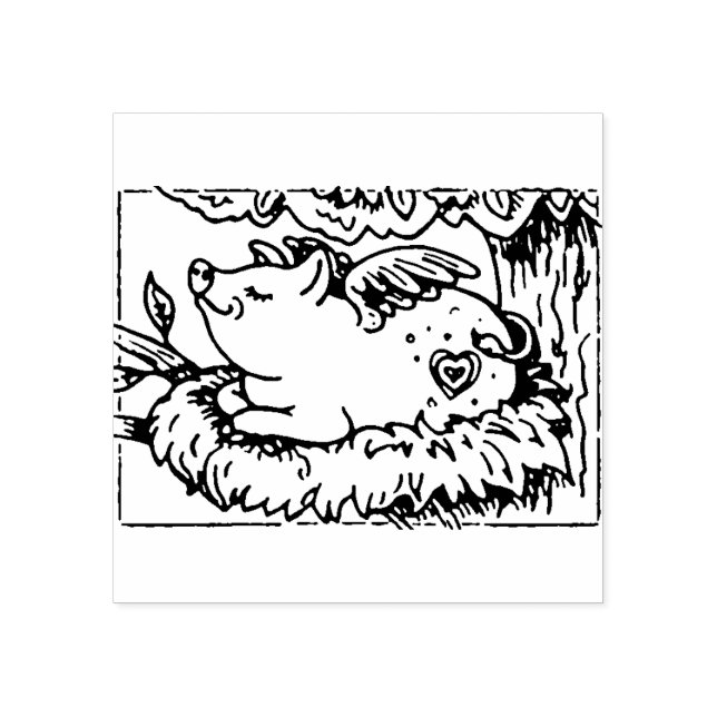 CARIMBO DE BORRACHA QUANDO OS PILHETES VOAM ELES FAZEM NINHOS, PEDAÇOS (Impressão)