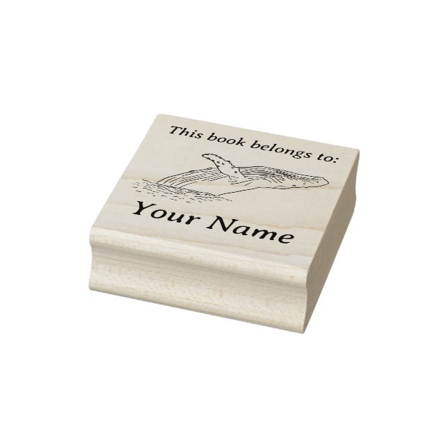 Carimbo De Borracha Quebra do Livro de Baleia (Carimbo)