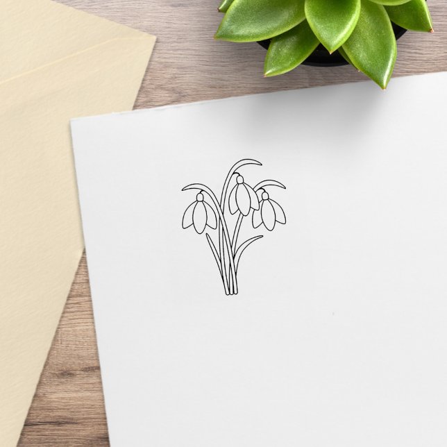 Carimbo De Borracha Quedas de neve - Flores de primavera 2 (Criador carregado)