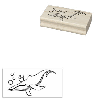 Carimbo De Borracha Queen Whale