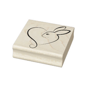 Carimbo De Borracha Rabbit Love