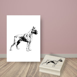 Carimbo De Borracha Raça de Cães Boxer