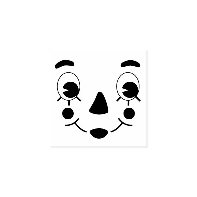 Carimbo De Borracha Raggedy Ann Doll Face (Impressão)