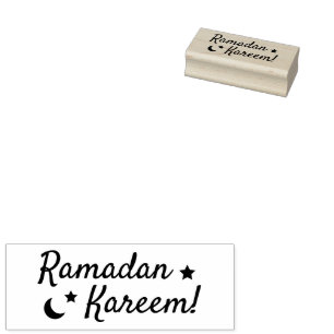 Carimbo De Borracha Ramadan Kareem Cute Wooden Stamp
