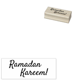 Carimbo De Borracha Ramadan Kareem Wooden Stamp