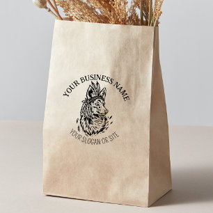 Carimbo De Borracha Raposa indiana, Negócios Personalizados, Grande