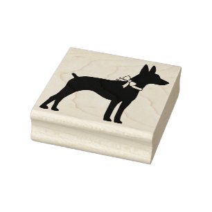 Carimbo De Borracha Rat Terrier Dog Puppy