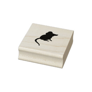 Carimbo De Borracha Rato orelhudo grande bonito