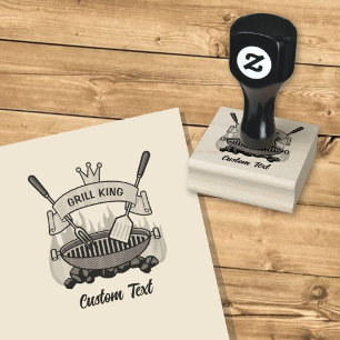 Carimbo De Borracha Rei Grill