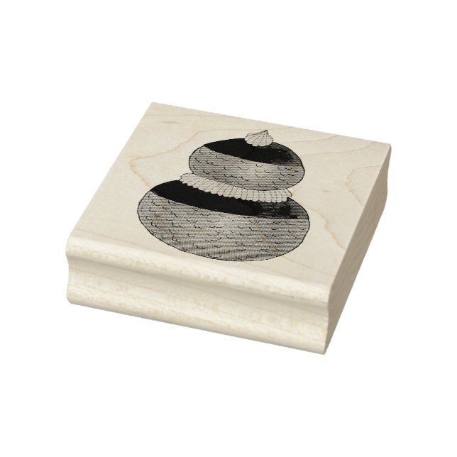 Carimbo De Borracha Religião usa Choux Paery Cream Puff Dessert (Carimbo)