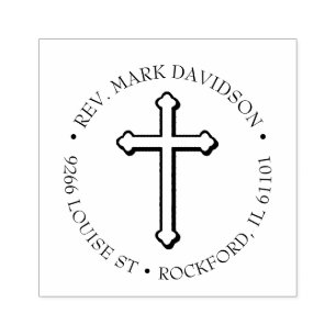 Carimbo De Borracha Religioso do Cristo Crucifixo da Cruz Cristã