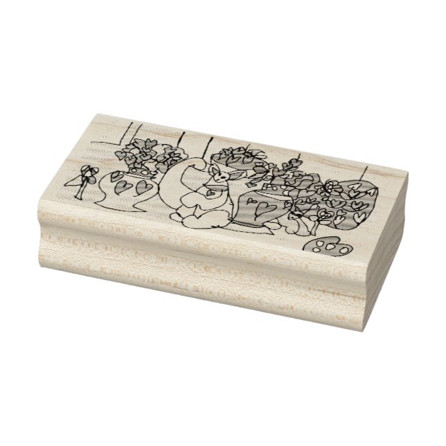 Carimbo De Borracha Reprodução de Gatos do namorados (Carimbo)