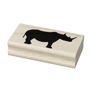 Carimbo De Borracha retino silhueta