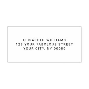 Carimbo De Borracha Retornar endereço ou texto