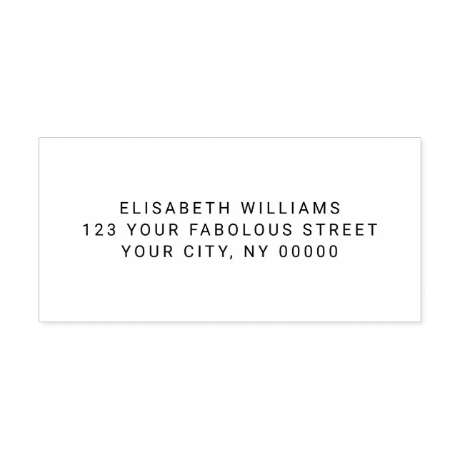 Carimbo De Borracha Retornar endereço ou texto (Impressão)