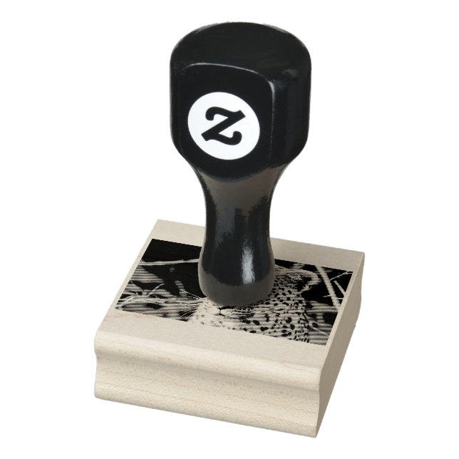 Carimbo De Borracha Retrato leopardo (Carimbo)