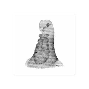 Carimbo De Borracha Retrato Valencian do pombo de Figurita