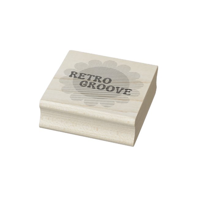 Carimbo de Borracha Retro Groove (Carimbo)