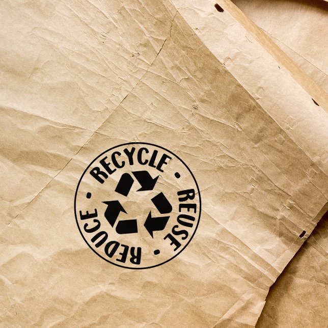 Carimbo De Borracha Reutilizar, Reduzir, Reciclar, (Criador carregado)