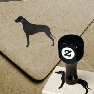 Carimbo De Borracha Ridgeback Ridgeback Dog Silhouette