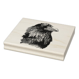 Carimbo De Borracha Ritratto di corvo