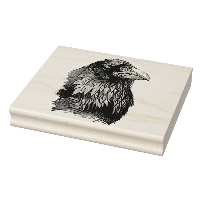 Carimbo De Borracha Ritratto di corvo (Carimbo)