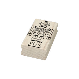 Carimbo De Borracha Robot 200423(01)