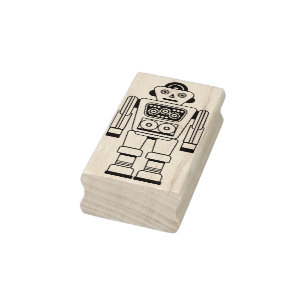 Carimbo De Borracha Robot 200423(02)