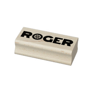 Carimbo De Borracha Roger Petrol Head