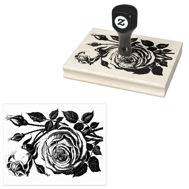 Carimbo De Borracha Rose Bouquet (Carimbado)