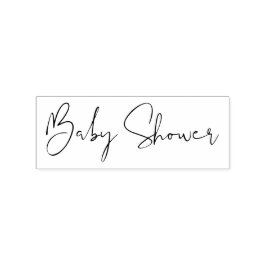 Carimbo De Borracha Rótulo Personalizado Chuva de Bebê Simples