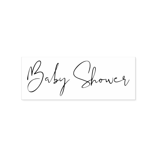 Carimbo De Borracha Rótulo Personalizado Chuva de Bebê Simples (Impressão)