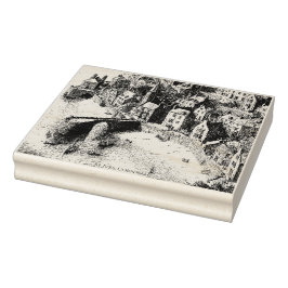 Carimbo De Borracha Rua Ives Cornwall Vintage Sketch