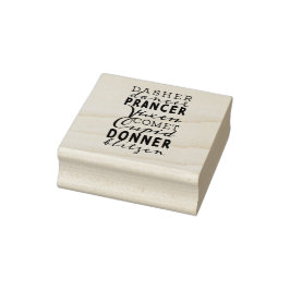 Carimbo De Borracha Rubber Stamp & Ink | Santa's Reindeer