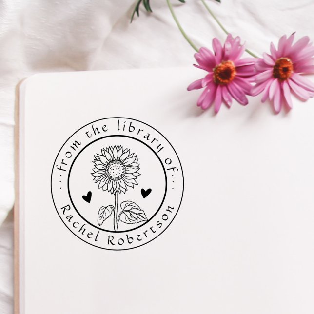 Carimbo De Borracha Rustic from the LIbrary of Custom Sunflower Book (Criador carregado)