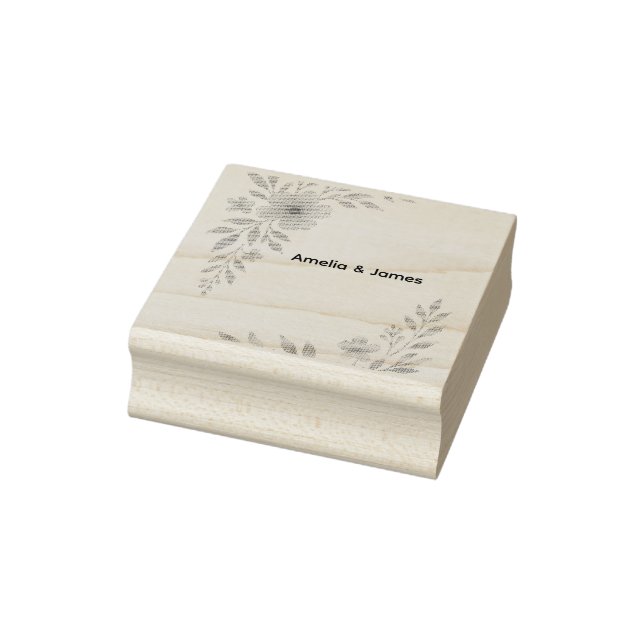 Carimbo de Borracha Rustic Wildflower (Carimbo)