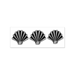 Carimbo De Borracha Sage Green Scallop Shell Thunder_Cove
