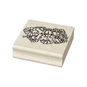 Carimbo De Borracha Salve as Abelhas Daisy Flower Art Love