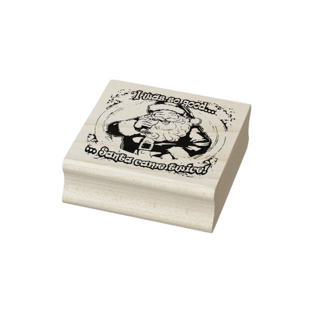 Carimbo De Borracha Santa Came Twice! (Carimbo)