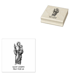 Carimbo De Borracha Santo religioso católico José e Jesus