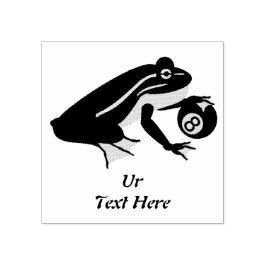 Carimbo De Borracha Sapo Whimsic Palming an Oight Ball