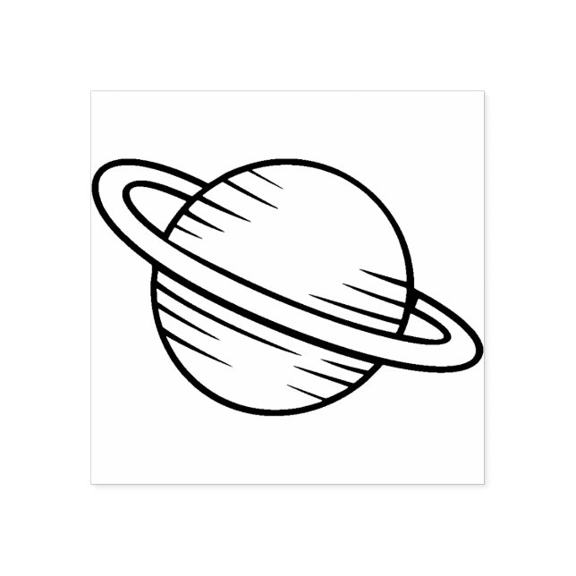 Carimbo de borracha Saturno (Impressão)
