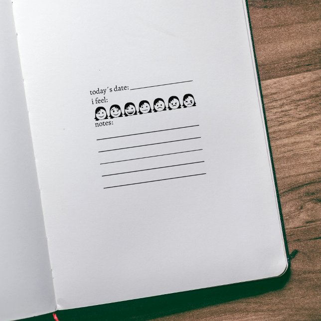 Carimbo De Borracha Saúde Mental, Humor Diário, Diário (Criador carregado)