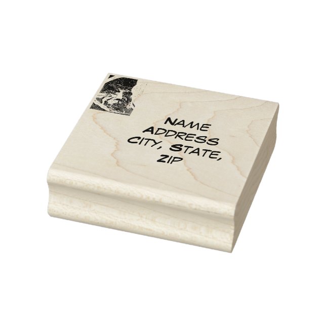 Carimbo De Borracha Sci-Fi "Paisagem lunar" o homem na lua (Carimbo)