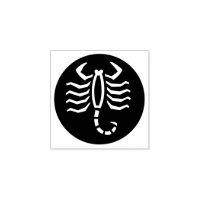 Carimbo de borracha "Scorpio"