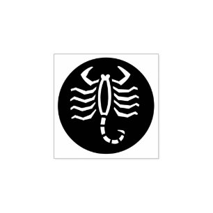 Carimbo de borracha "Scorpio"