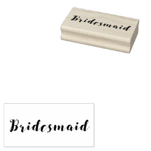 Carimbo De Borracha Script Bridesmaid